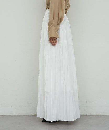 楊柳褶皺喇叭裙