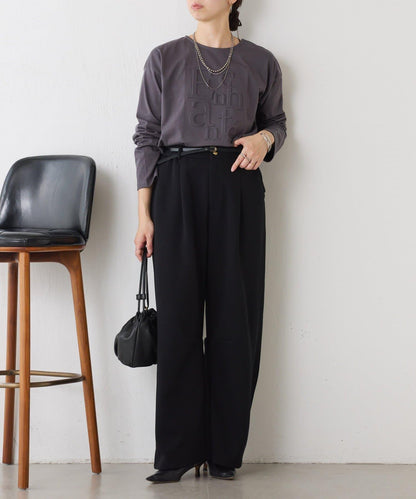 浮雕標誌短袖T恤