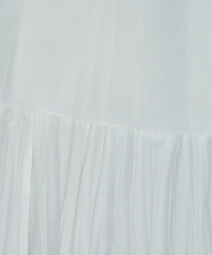 楊柳褶皺喇叭裙