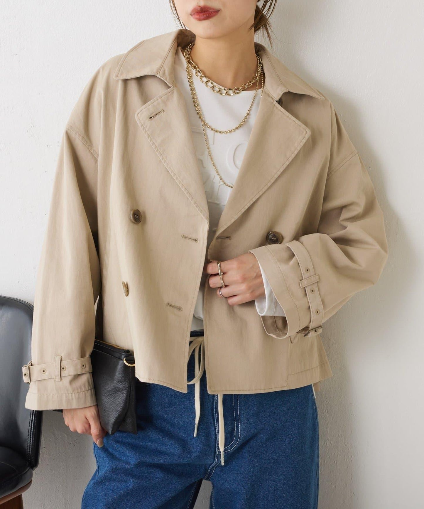 短款風衣夾克
