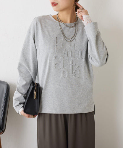 浮雕標誌短袖T恤