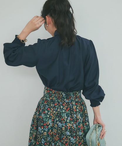 蝴蝶結繫帶 抽褶設計 女襯衫