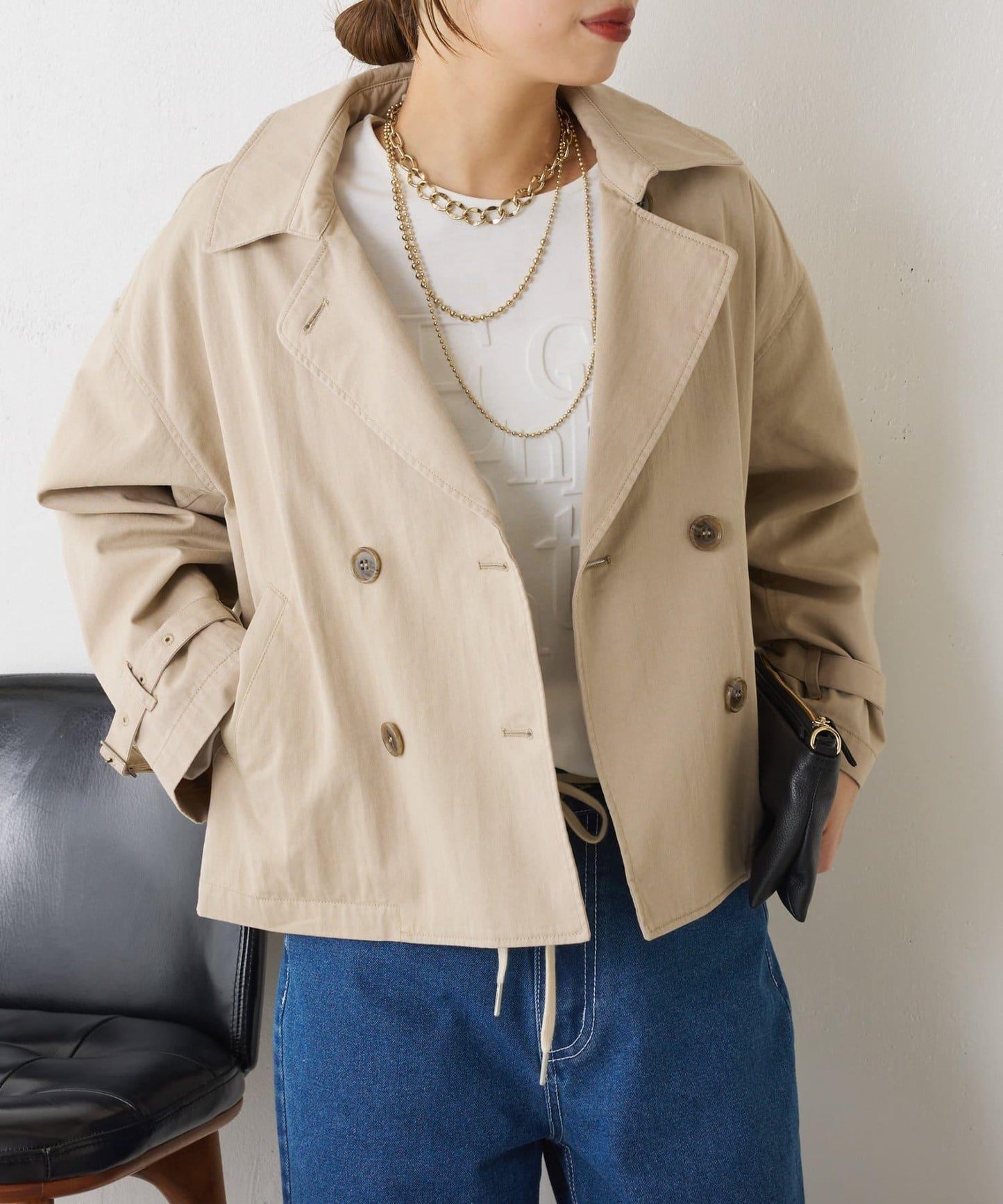 短款風衣夾克