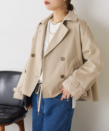 短款風衣夾克