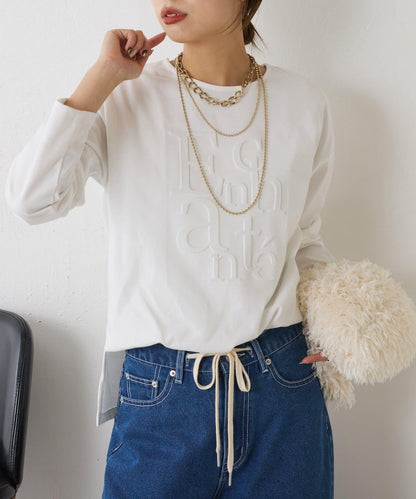 浮雕標誌短袖T恤