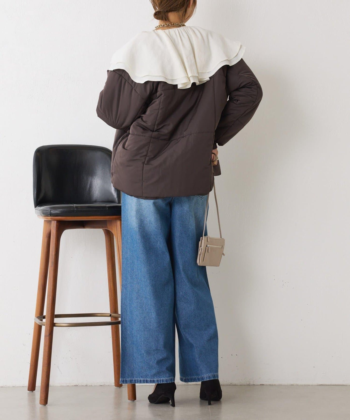 荷葉邊領口襯衫