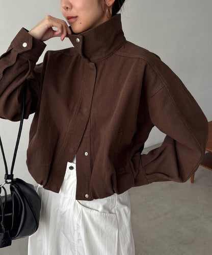 【有多種尺碼】圓領牛仔夾克