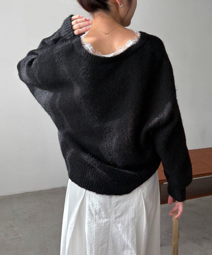 蕾絲裝飾針織衫