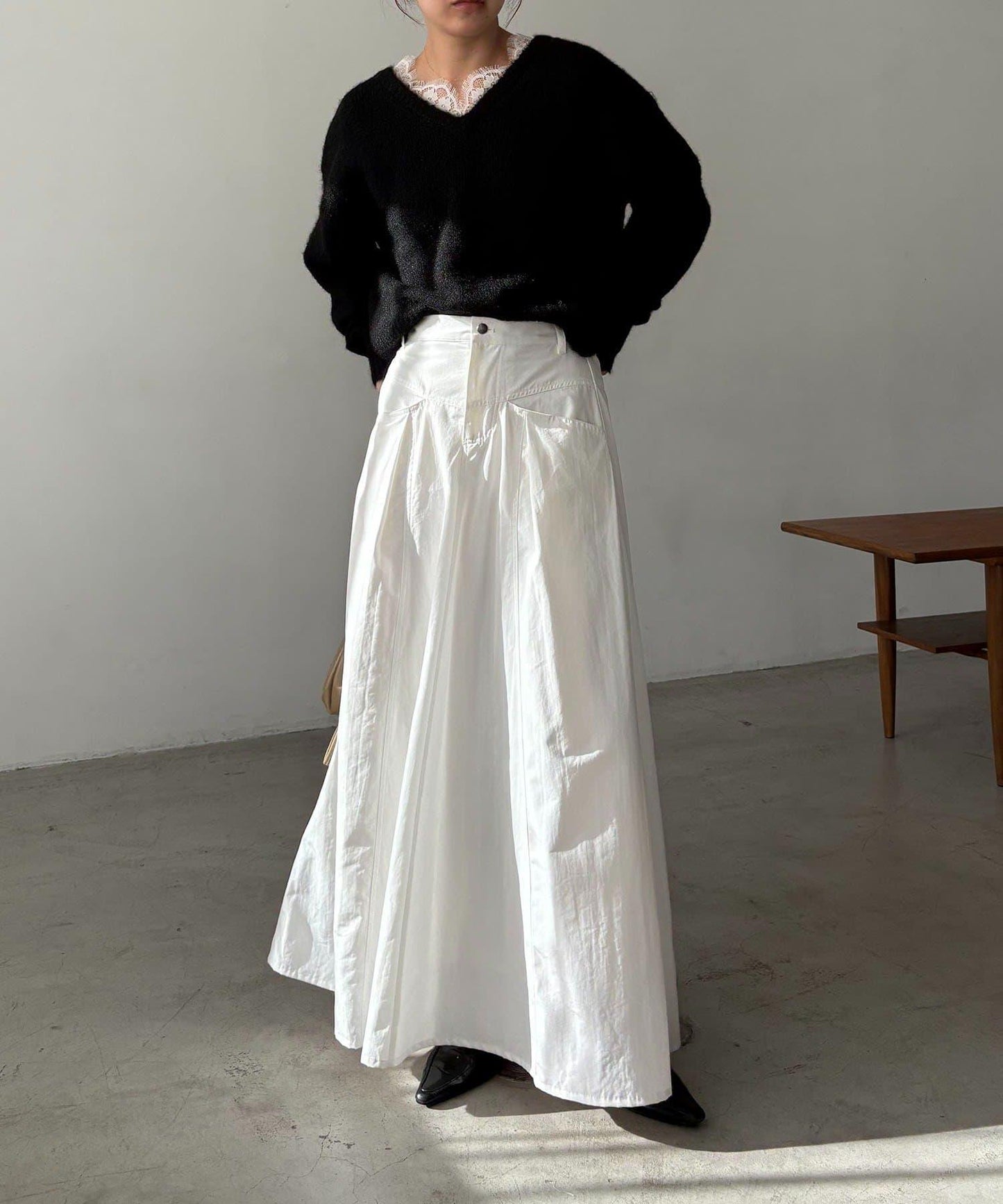 蕾絲裝飾針織衫