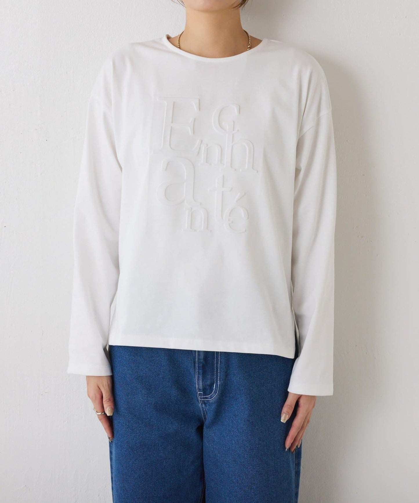 浮雕標誌短袖T恤