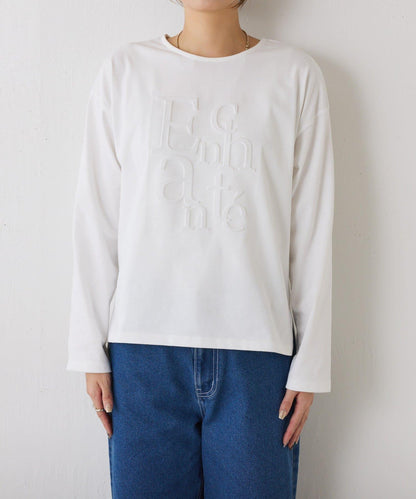 浮雕標誌短袖T恤