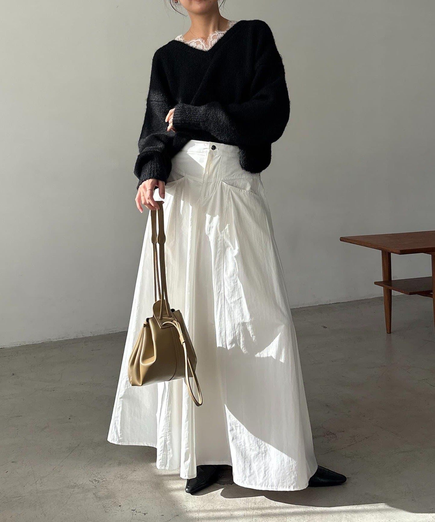 蕾絲裝飾針織衫