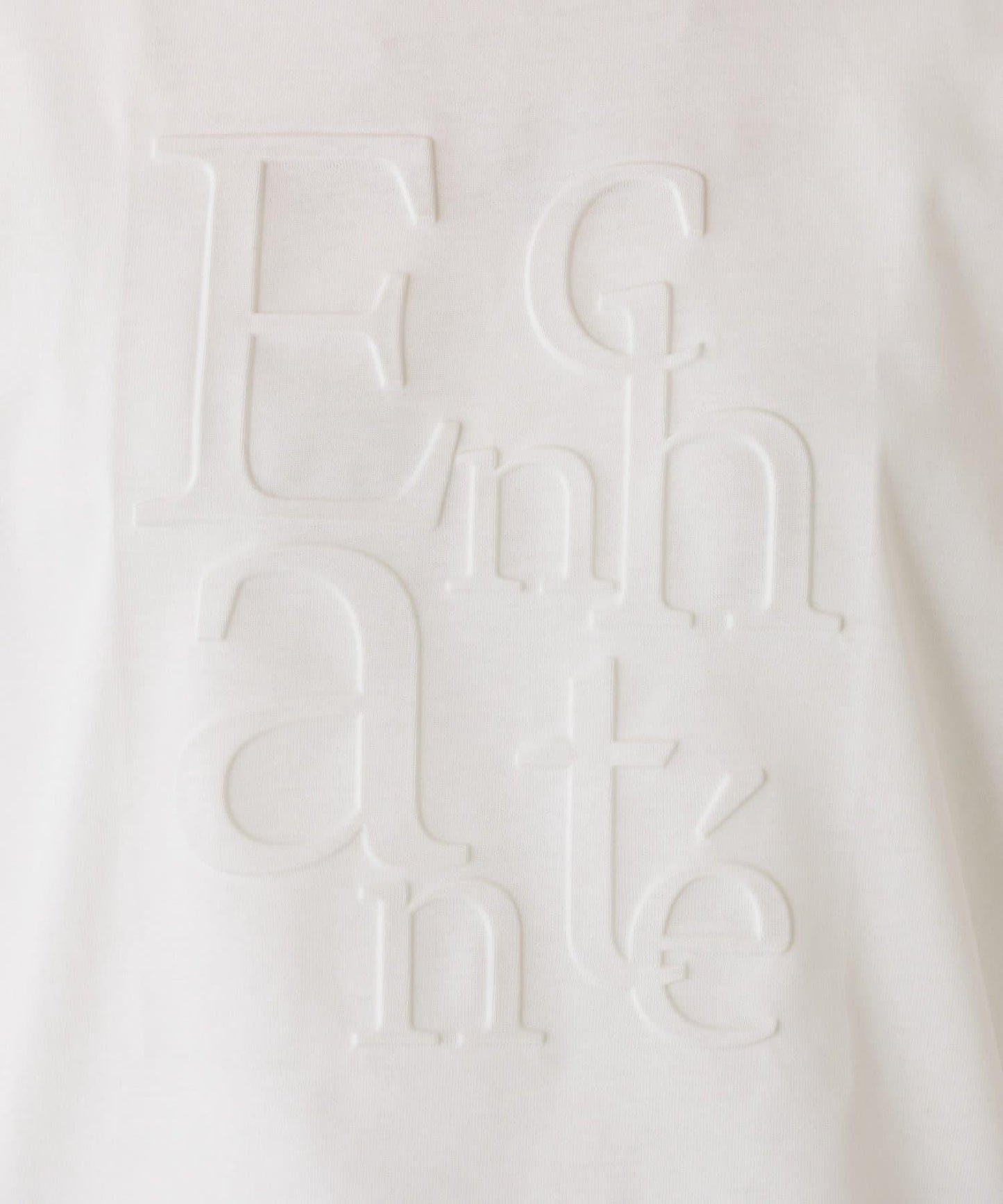 浮雕標誌短袖T恤