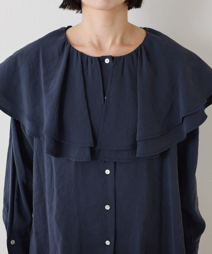 荷葉邊領口襯衫