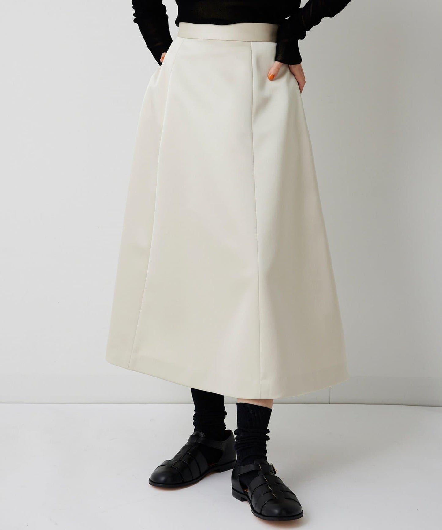 【THE PAUSE】拼接喇叭半身裙