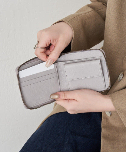 拉鍊半折錢包