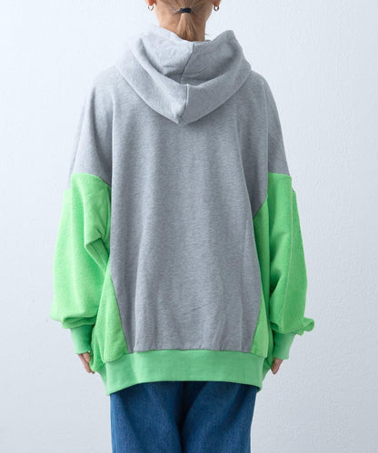 【SOUNDS GOOOOD】毛圈拼接連帽衛衣