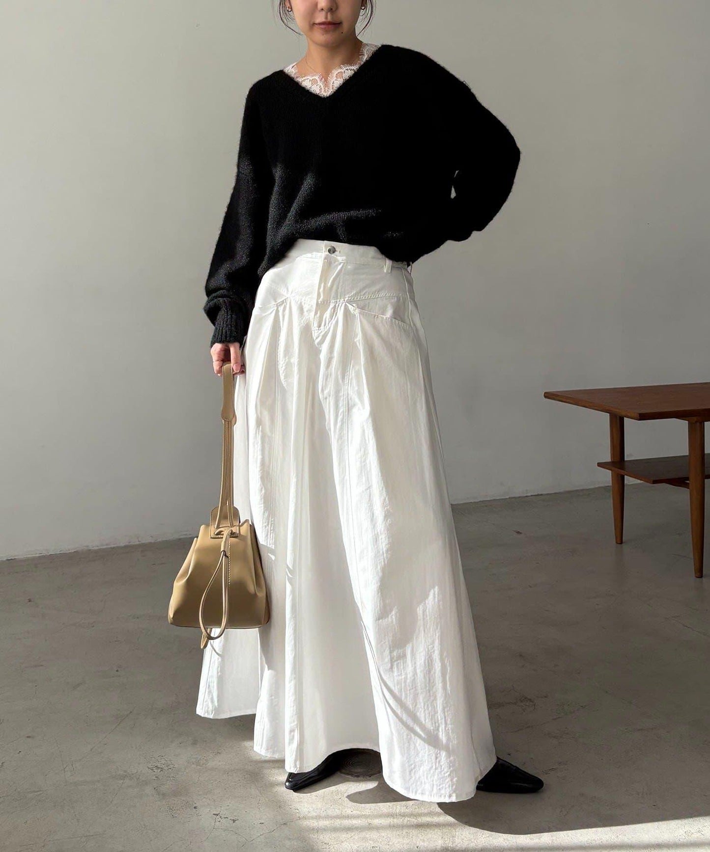 蕾絲裝飾針織衫