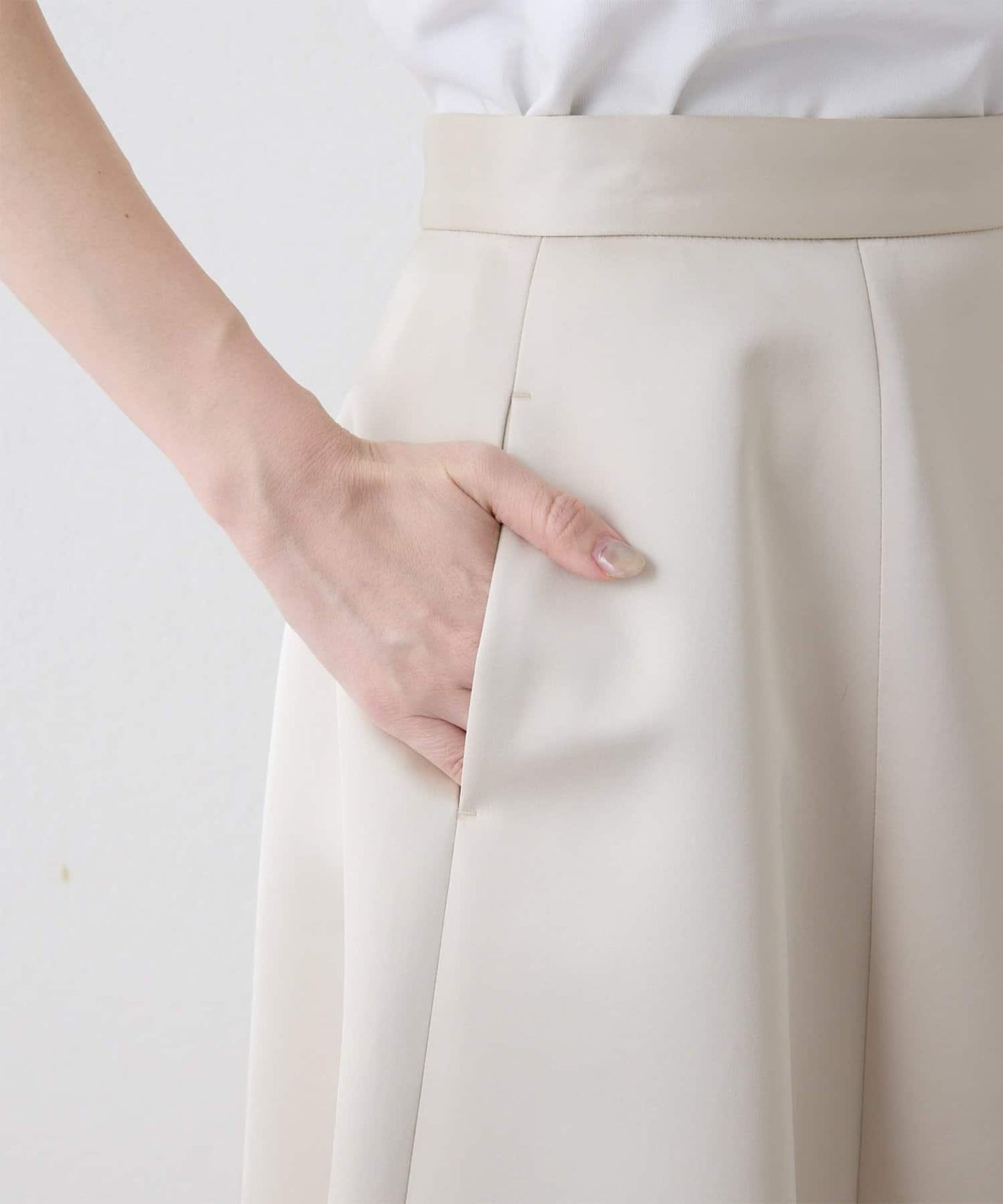 【THE PAUSE】拼接喇叭半身裙