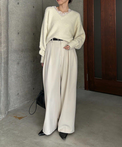 蕾絲裝飾針織衫