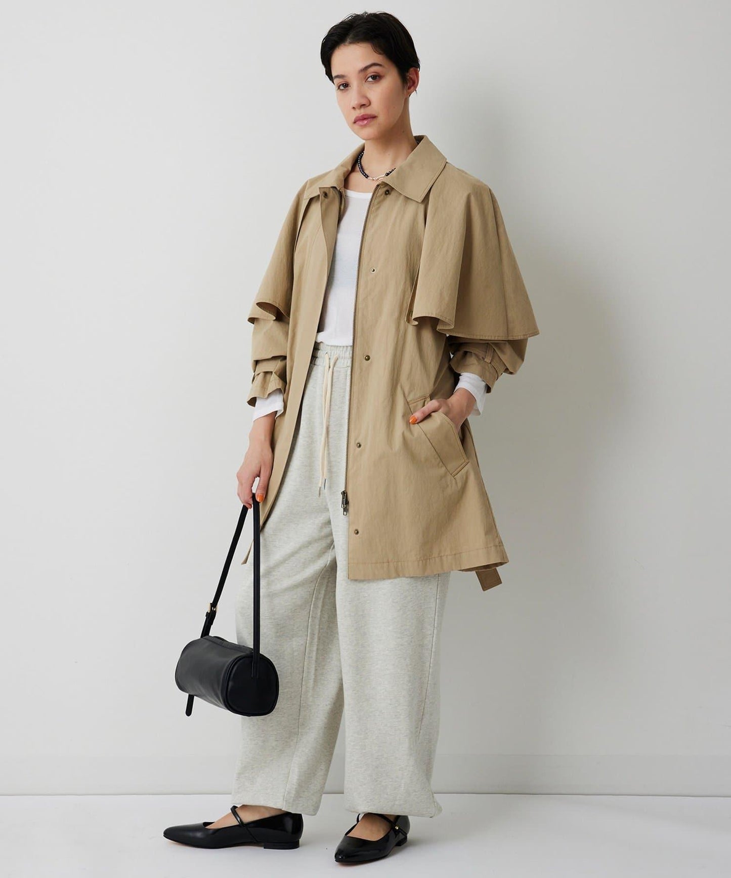 【THE PAUSE】斗篷大衣