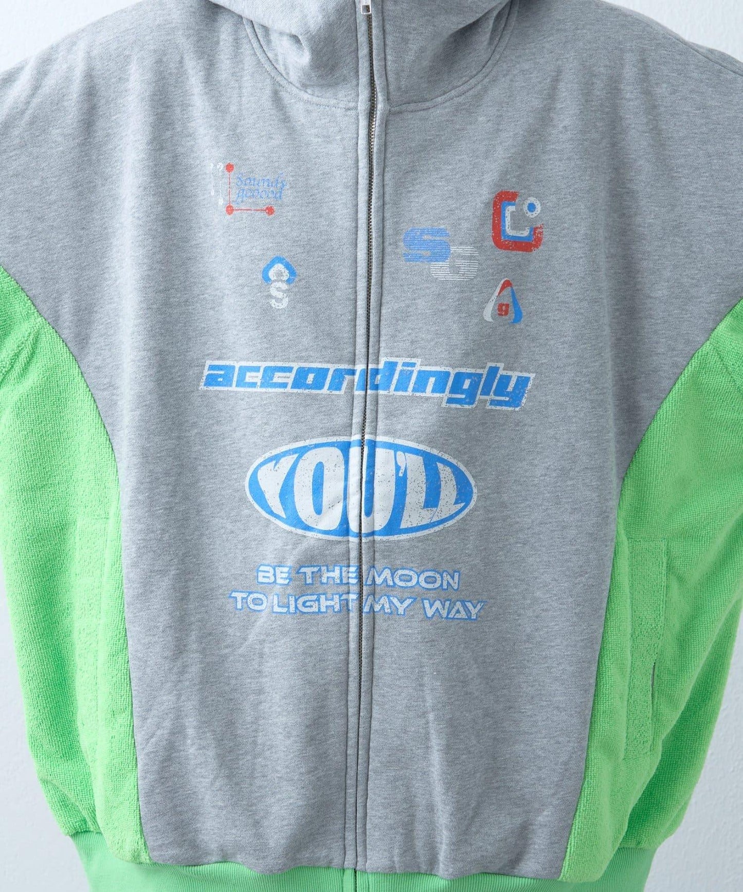 【SOUNDS GOOOOD】毛圈拼接連帽衛衣