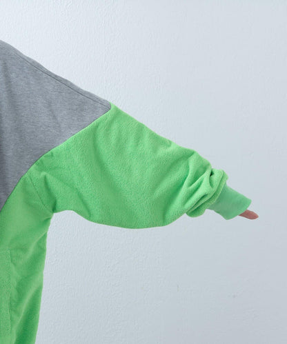 【SOUNDS GOOOOD】毛圈拼接連帽衛衣