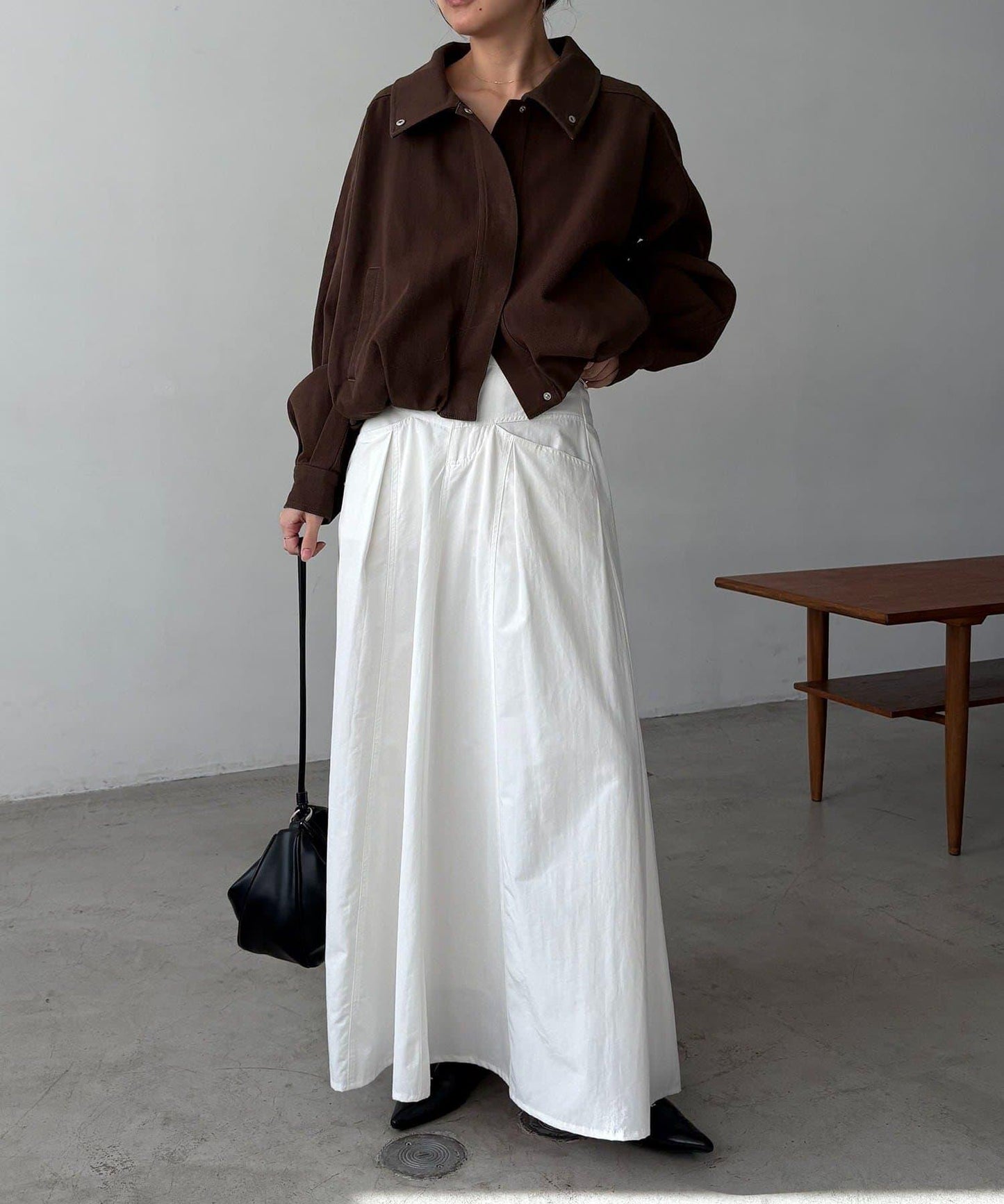 【有多種尺碼】圓領牛仔夾克