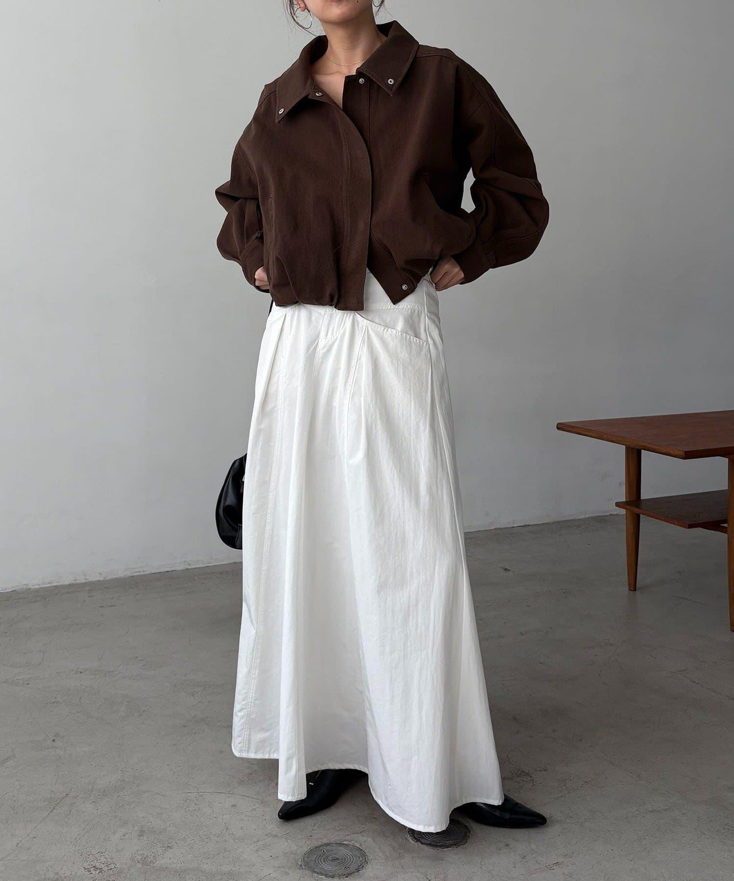 【有多種尺碼】圓領牛仔夾克