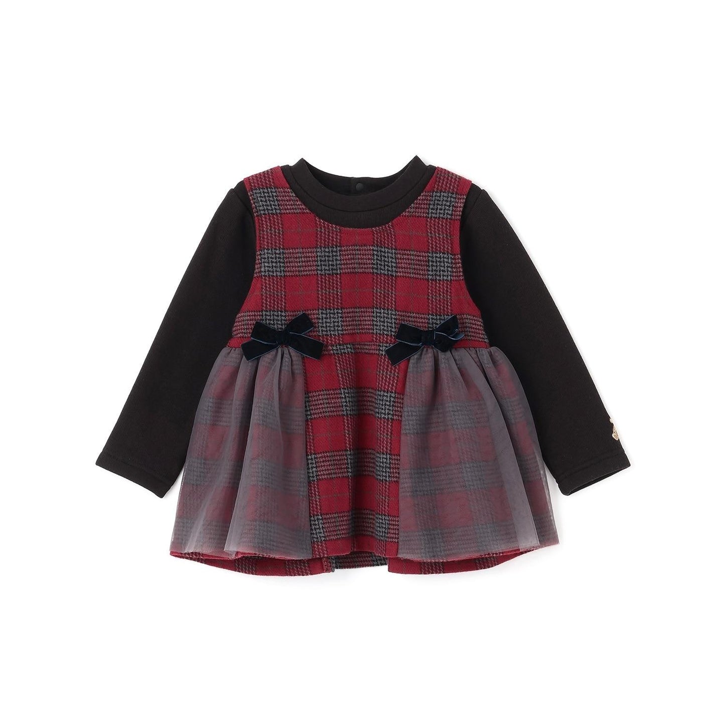 【リンク】格子拼接長款上衣