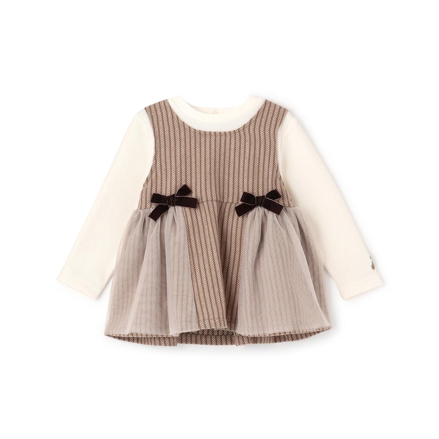 【リンク】格子拼接長款上衣