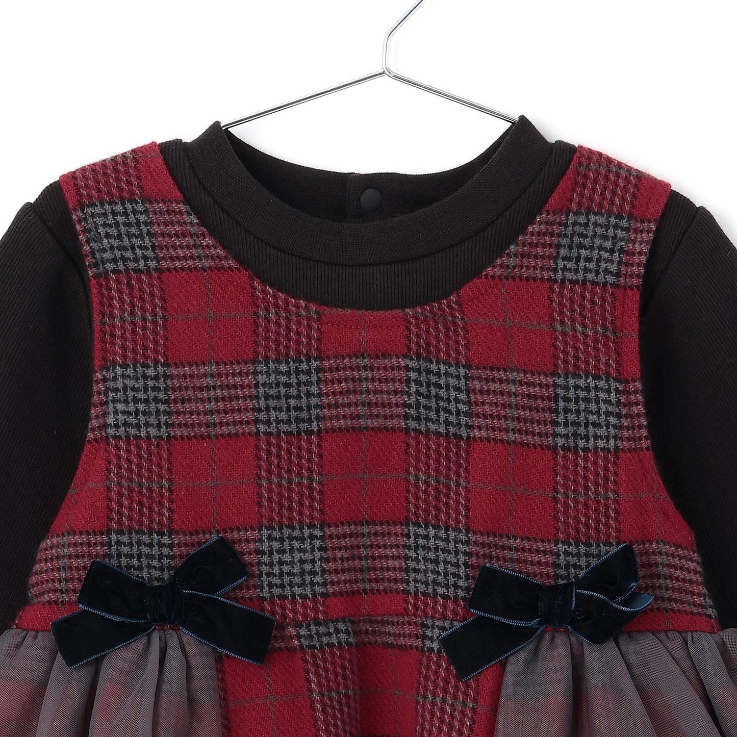 【リンク】格子拼接長款上衣