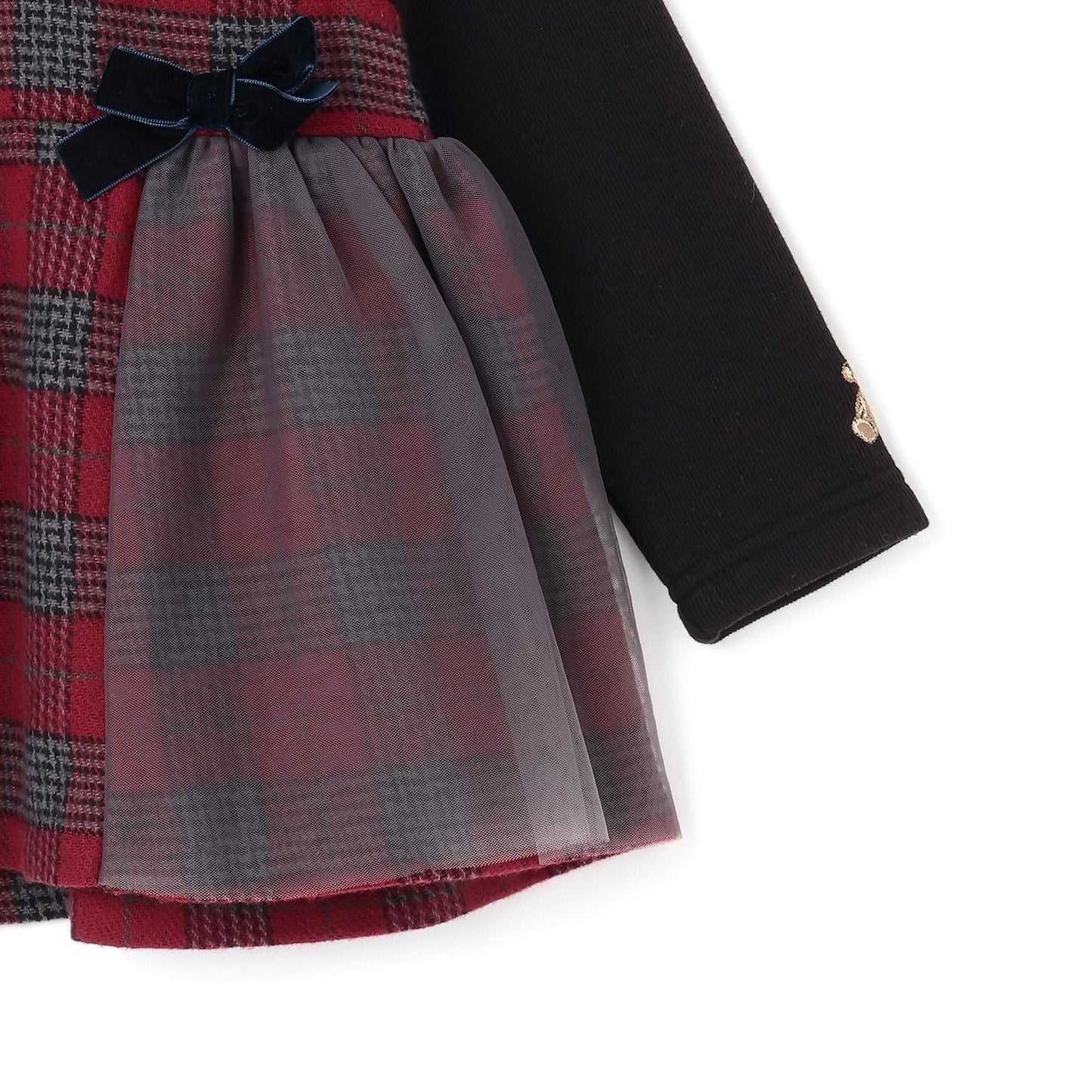 【リンク】格子拼接長款上衣