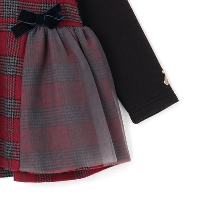 【リンク】格子拼接長款上衣