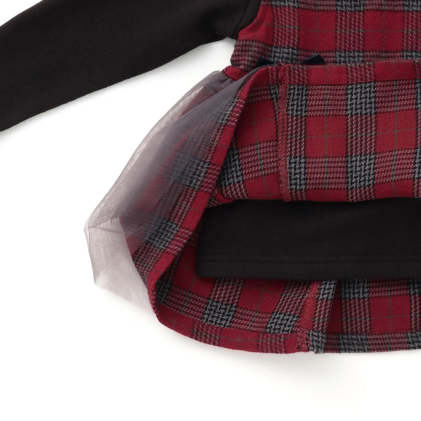 【リンク】格子拼接長款上衣