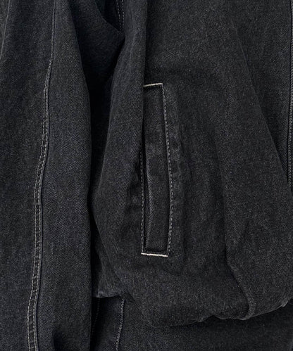 【有多種尺碼】圓領牛仔夾克