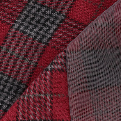 【リンク】格子拼接長款上衣