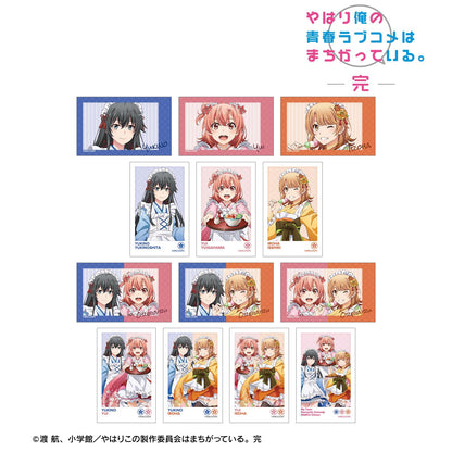 《我的青春戀愛物語果然有問題》新繪和風女僕服ver. 交易用拍立得風格插畫卡（單位/全套BOX）【BOX／13包入】