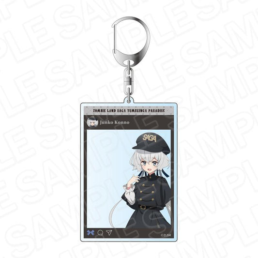 劇場版《佐賀偶像是傳奇 夢銀河天堂》SNS風亞克力鑰匙扣 紺野純子 軍事洛麗塔款