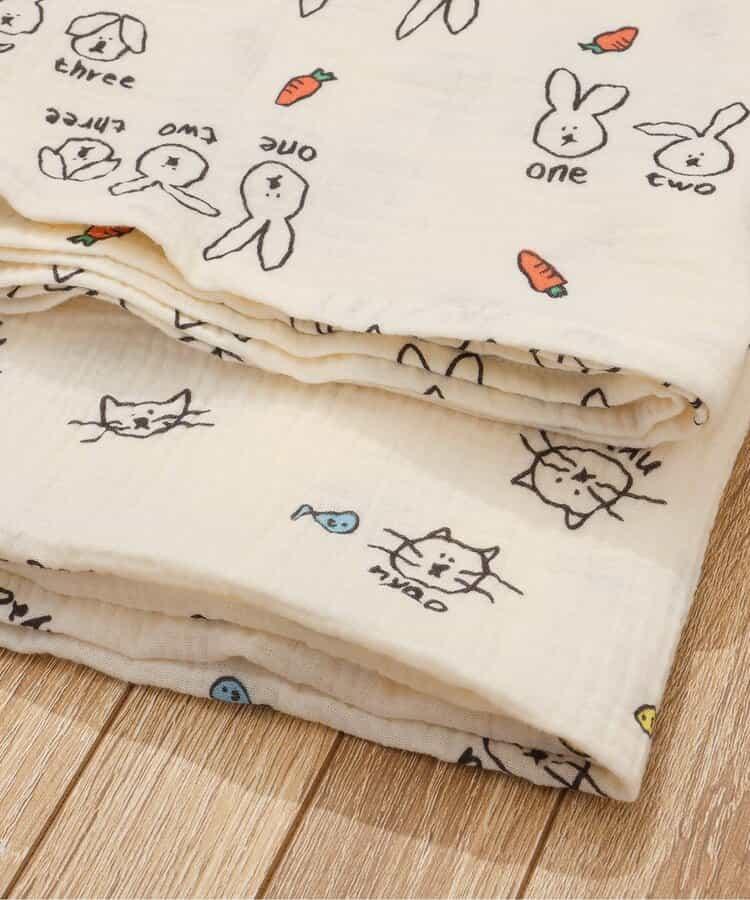 貓兔紗布毯