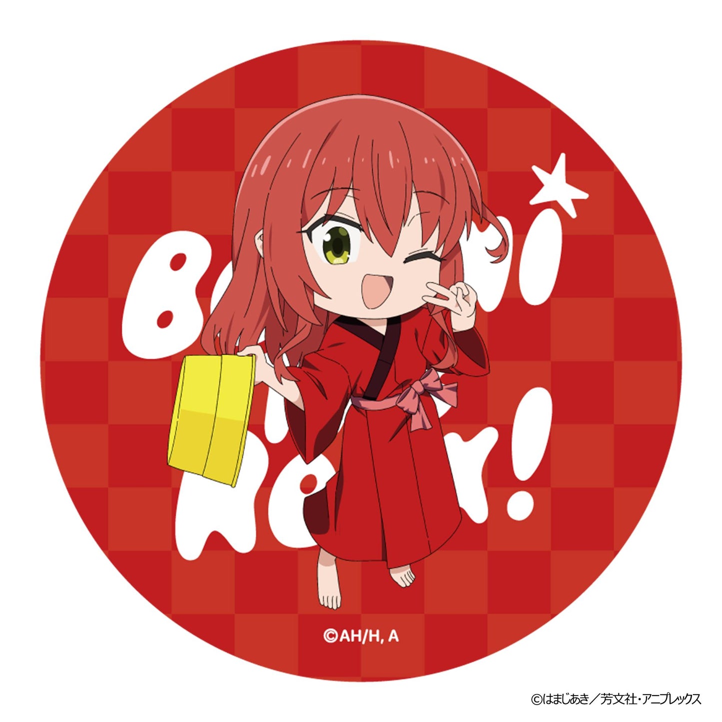 《孤獨搖滾!》浴衣溫泉系列 隨機徽章（共8款）【BOX／8個裝】