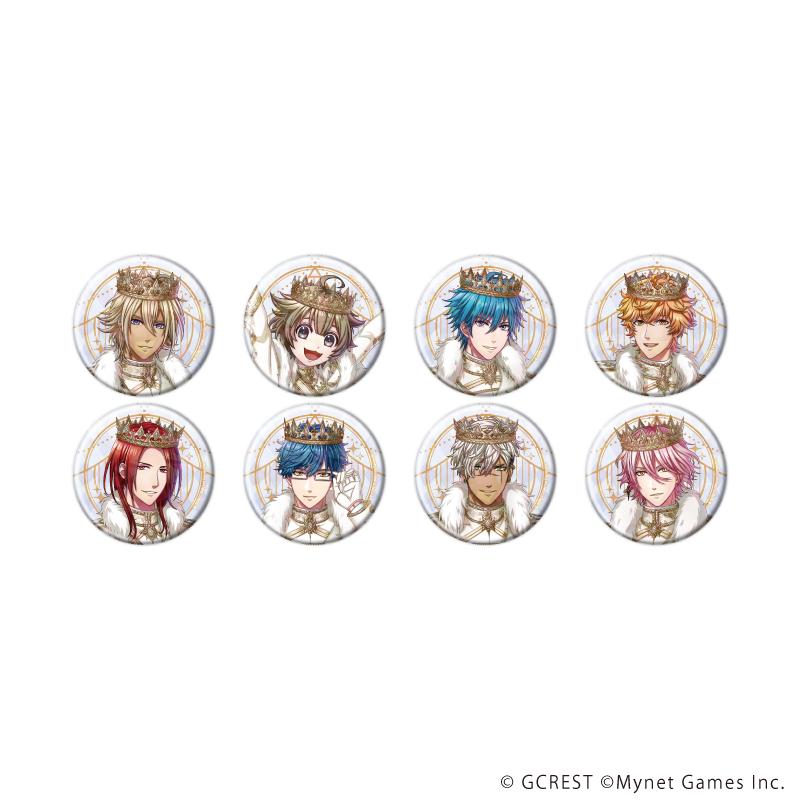 《夢王國與沉睡的100王子》_(57mm)_鐳射徽章12/全套套裝（共8款）（官方插畫）【全套套裝／8個裝】