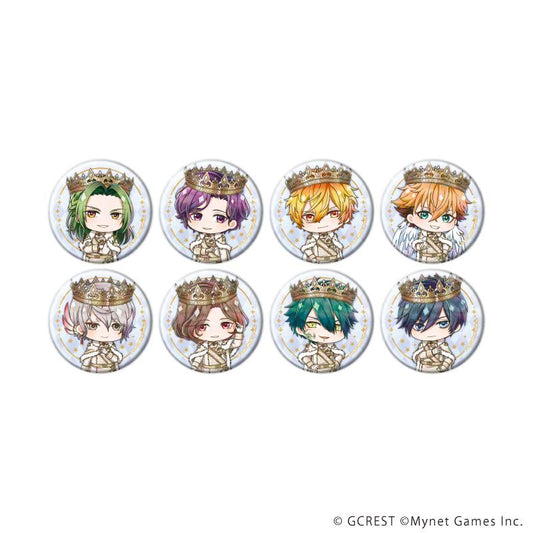 《夢王國與沉睡的100王子》 57mm 鐳射徽章15/全套（共8款）（Q版角色插畫）【全套／8個裝】