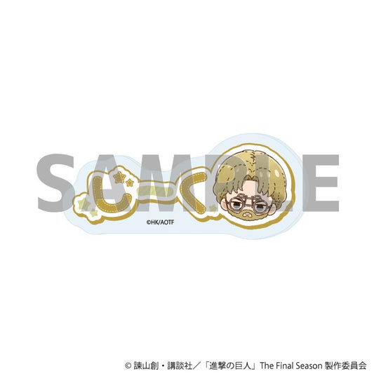 《進擊的巨人》The Final Season 名字亞克力徽章12/吉克·耶格爾 毛絨玩偶款（GraffArt插畫）