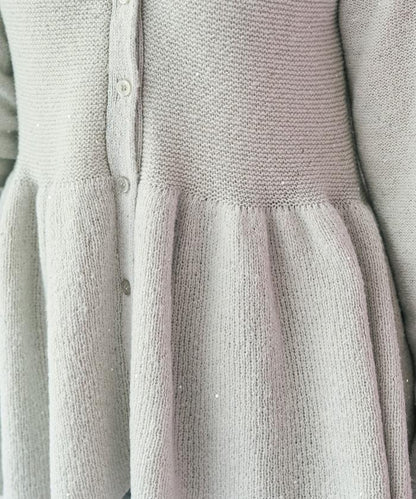 帶領亮片荷葉邊開衫