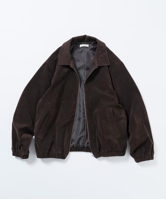 寬鬆版型仿皮絨拉鍊短款夾克