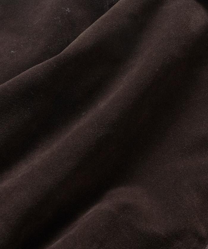 寬鬆版型仿皮絨拉鍊短款夾克