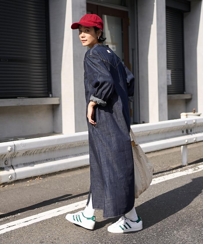 特別款牛仔襯衫連衣裙