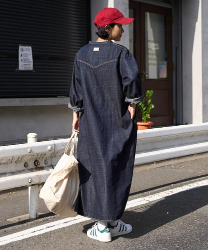 特別款牛仔襯衫連衣裙