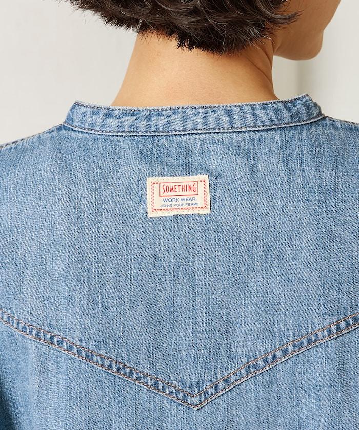 特別款牛仔襯衫連衣裙